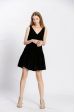 Robe uni col v