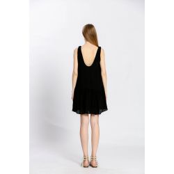 Robe uni col v