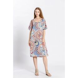 Robe imprimé fleuri col rond