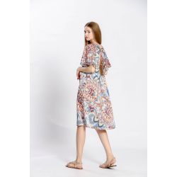 Robe imprimé fleuri col rond