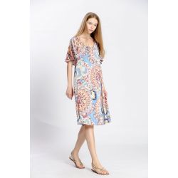 Robe imprimé fleuri col rond