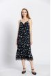 Robe bretelle à fleuri