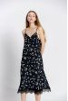 Robe bretelle à fleuri