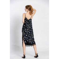 Robe bretelle à fleuri