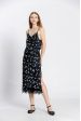 Robe bretelle à fleuri