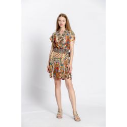 Robe imprimé col v