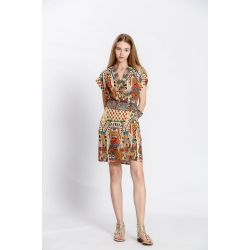 Robe imprimé col v