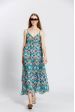Robe bretelle à fleuri