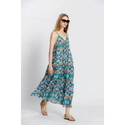 Robe bretelle à fleuri
