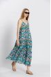 Robe bretelle à fleuri