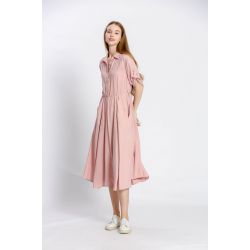 Robe uni col v