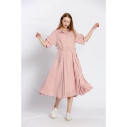 Robe uni col v
