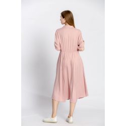 Robe uni col v