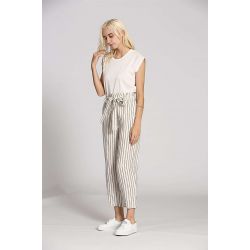 Pantalon rayure lin