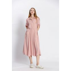 Robe uni col v