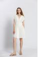 Robe uni col v
