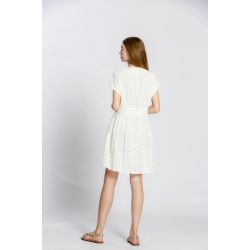 Robe uni col v
