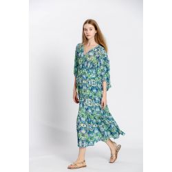 Robe imprimé fleuri col v