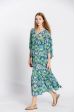Robe imprimé fleuri col v