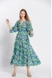Robe imprimé fleuri col v