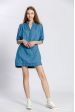 Robe uni col v