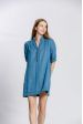 Robe uni col v