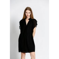 Robe uni col v