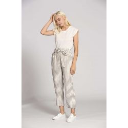 Pantalon rayure lin