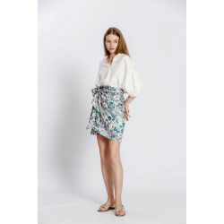 Blouse uni col rond