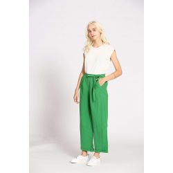 Pantalon uni lin