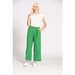 Pantalon uni lin