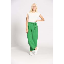 Pantalon uni lin