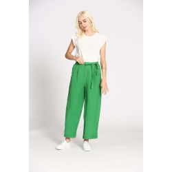 Pantalon uni lin