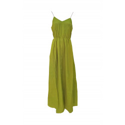 Robe bretelle dos-nu à nœud au dos