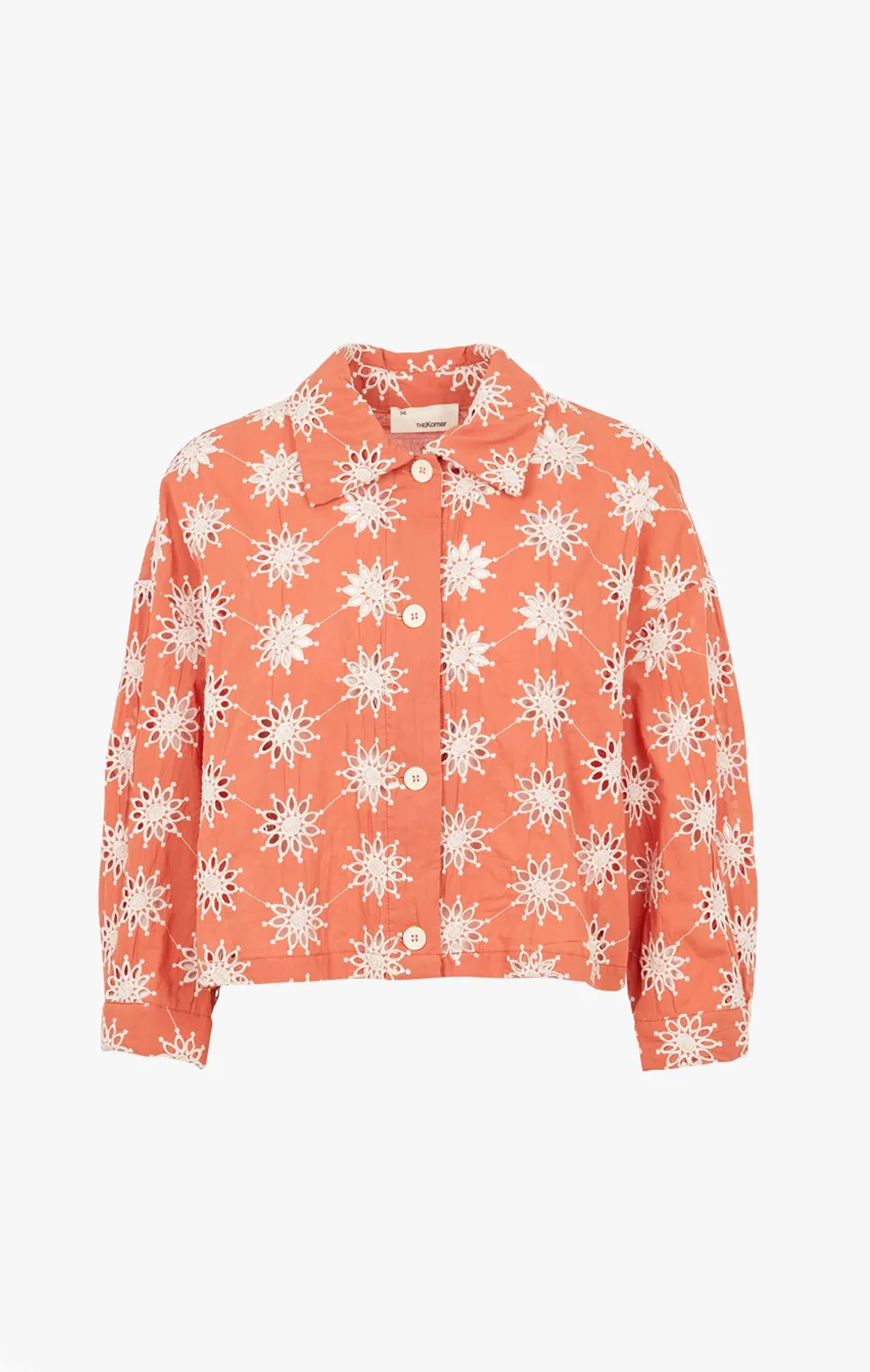 Blouse fleuri col chemise