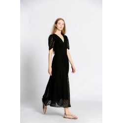 Robe dentelle longue