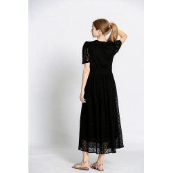 Robe dentelle longue