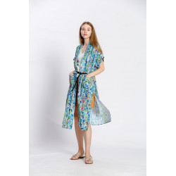 Gilet imprimé fleuri