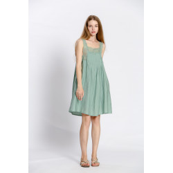 Robe d'été unie vert pastel
