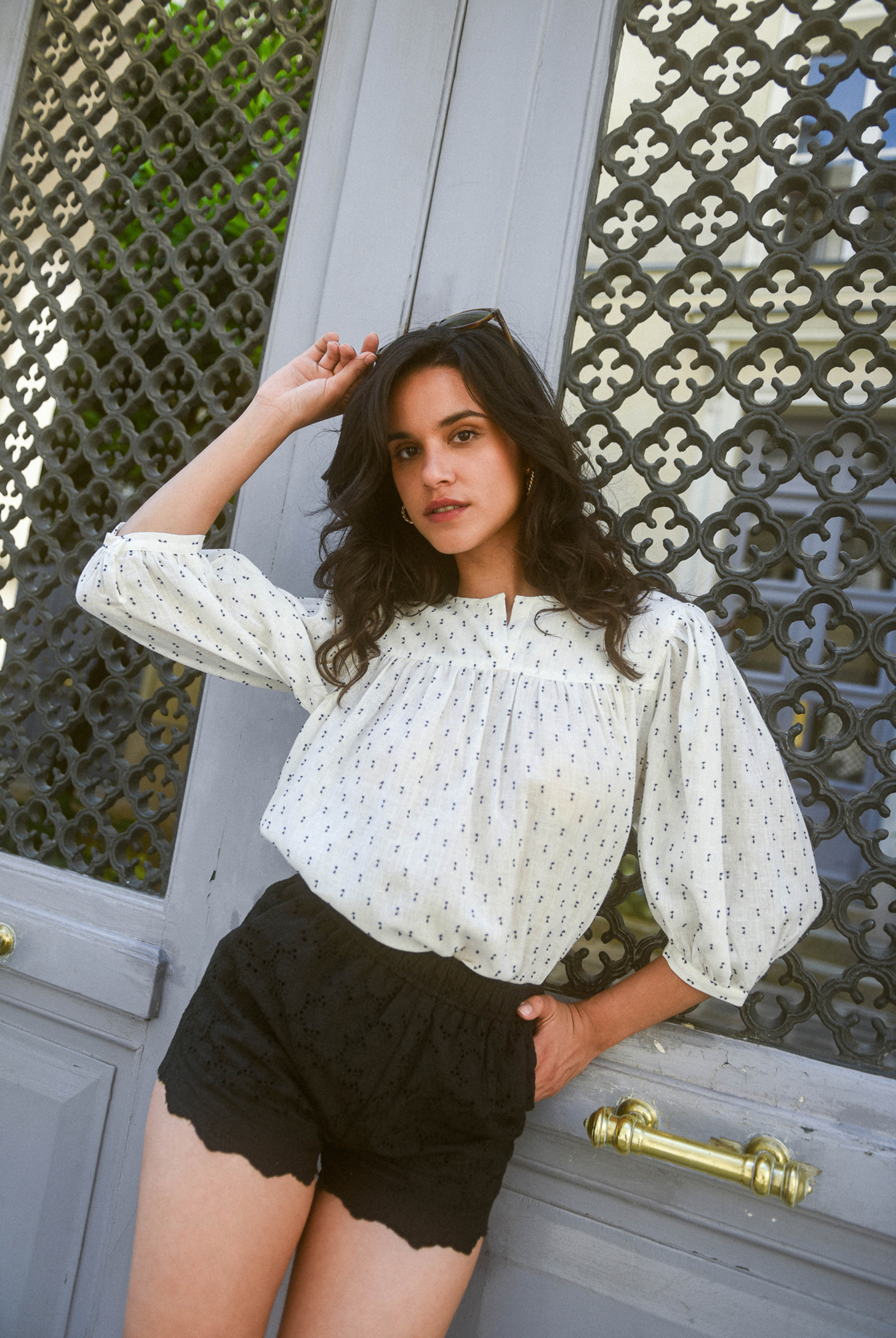 Short Dentelle Coton