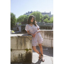 Robe d'été coton imprimé fleuri