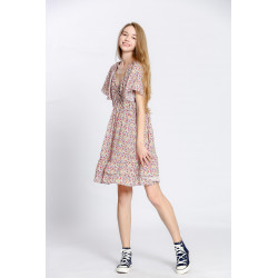 Robe d'été coton imprimé fleuri