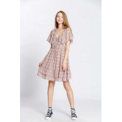 Robe d'été coton imprimé fleuri