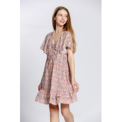 Robe d'été coton imprimé fleuri