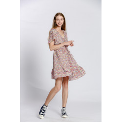 Robe d'été coton imprimé fleuri