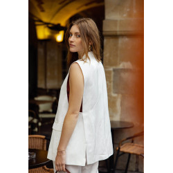Gilet uni fluide