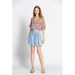 Jupe uni Viscose