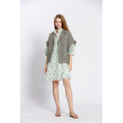 Veste courte style cape