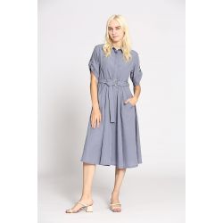 Robe uni tencel