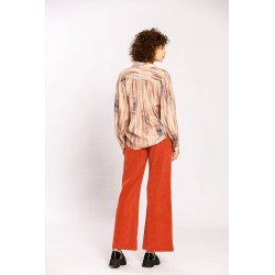Chemise multicolore boutonnée
